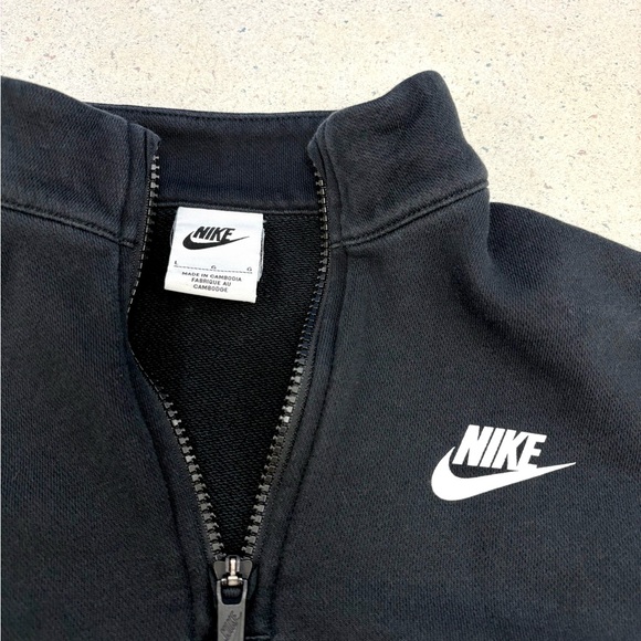 Nike Girl’s 1/2 Zip Club Fleece Long Sleeve - Picture 5 of 7